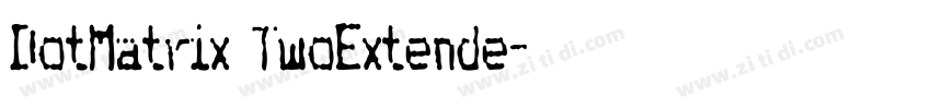 DotMatrix TwoExtende字体转换